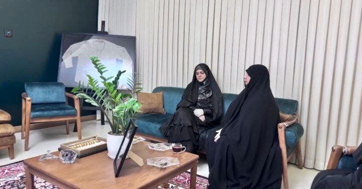 دختر پزشکیان در خانه سردار شهید حاجی‌زاده + تصاویر